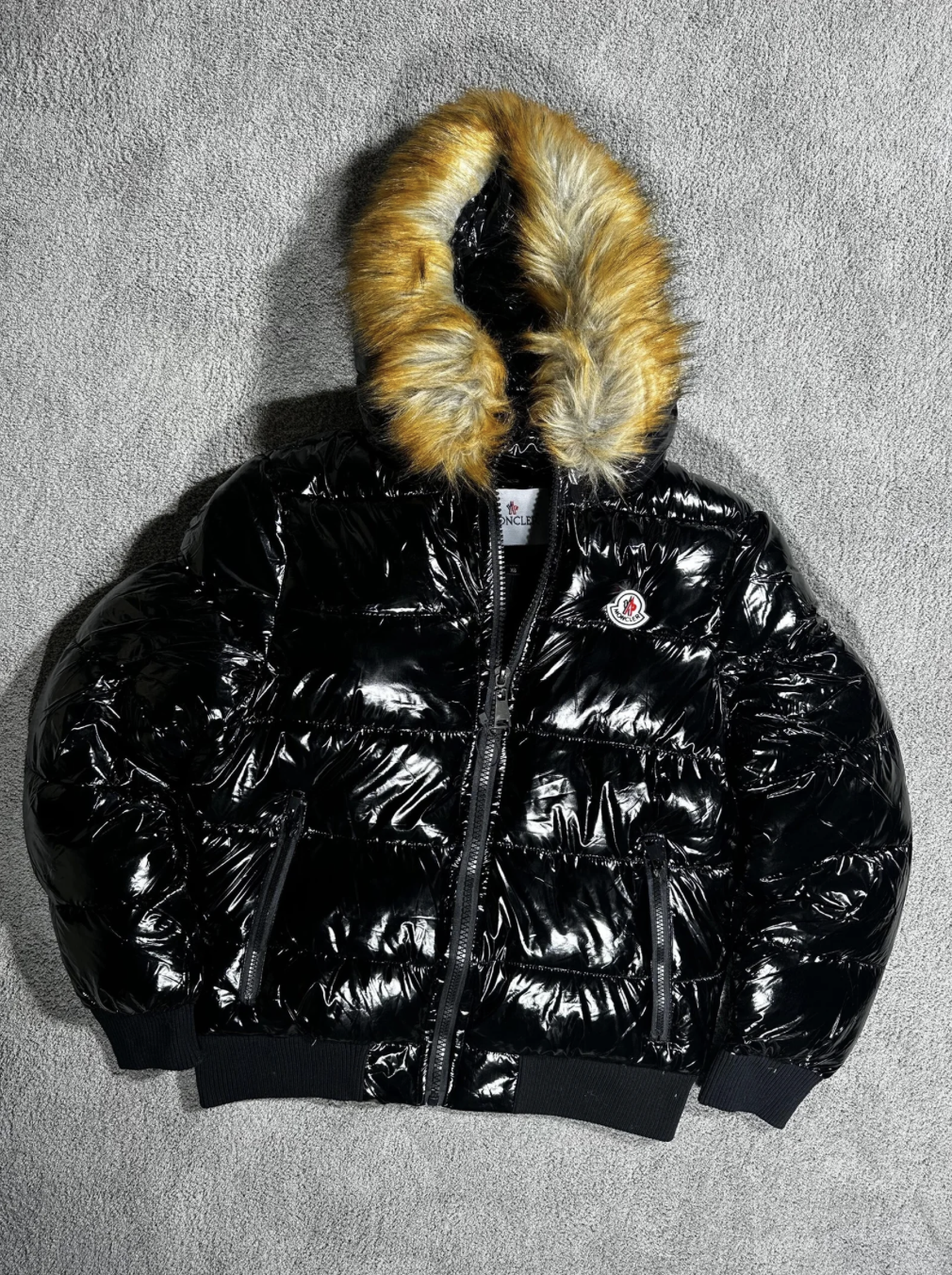 Chaqueta Moncler Black Con Pelo