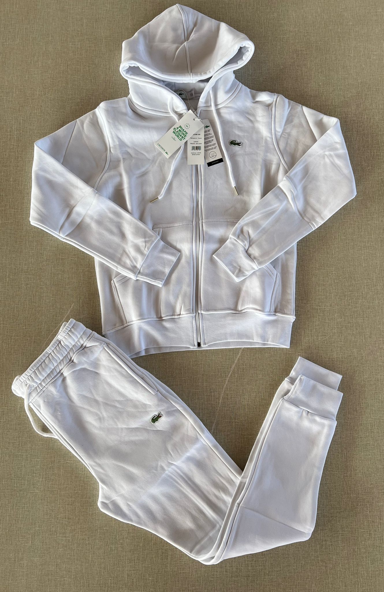 Chandal Lacoste Basico Blanco