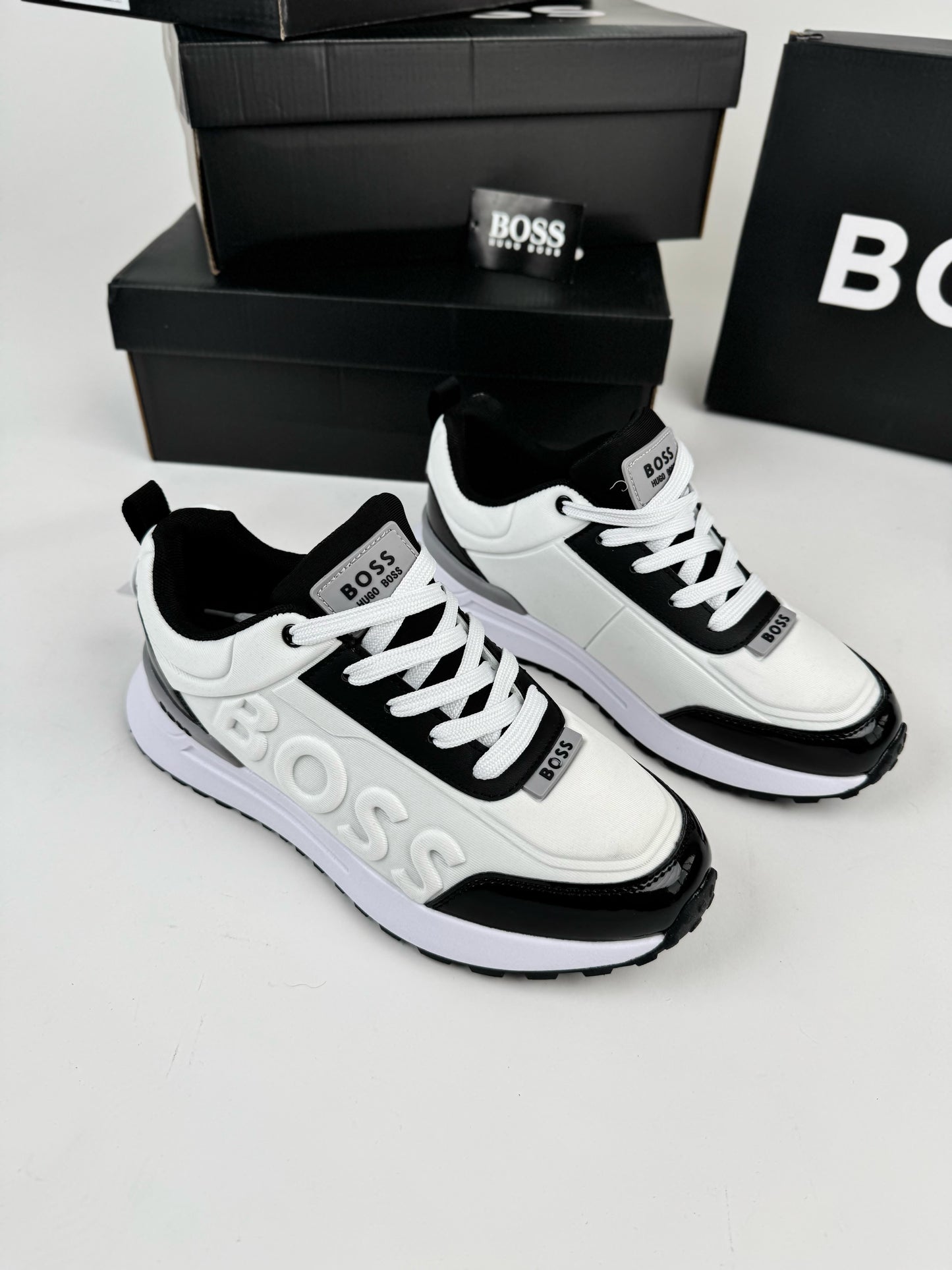 Hugo Boss Parkour Runn Black And White