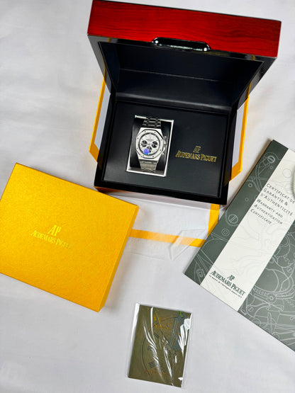 Reloj Audemars Piguet Grey And Blue (Maxima Calidad)