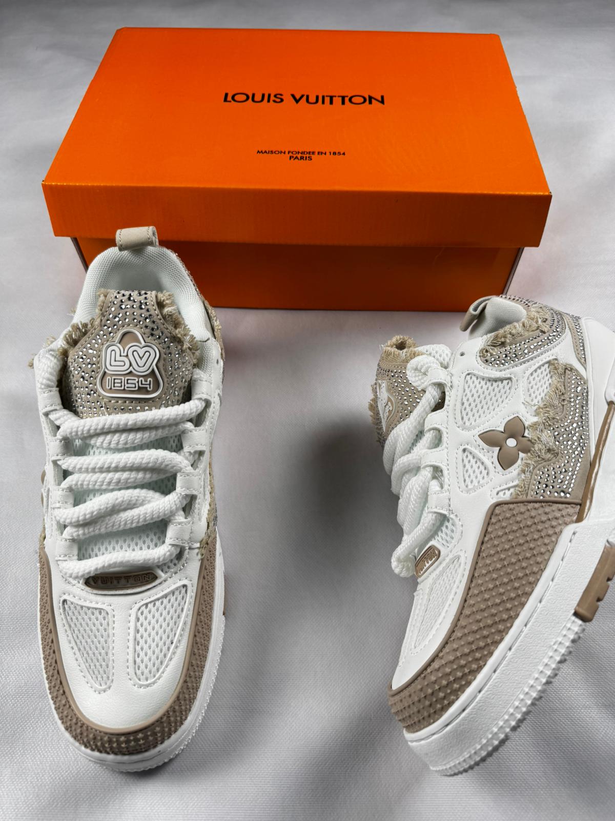 Louis Vuitton Skate Brown Shiny Stones