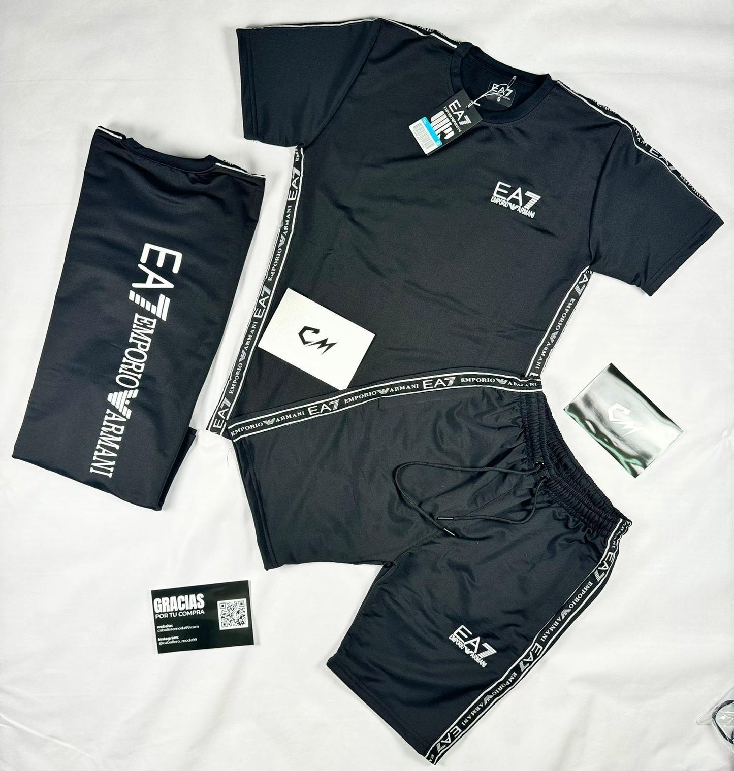 Conjunto EA7 Emporio Armani Negro