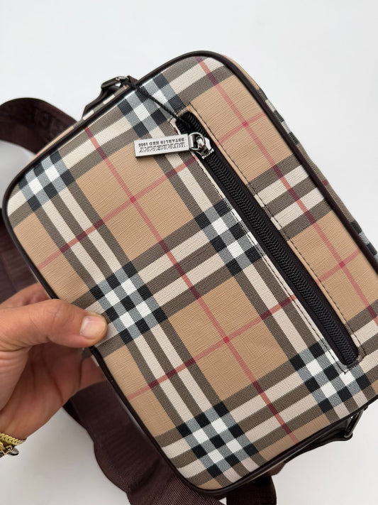 Bolso Burberry Crossbody Check Beige