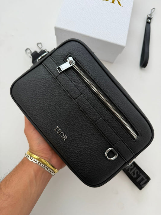 Bolsa Dior Messenger Cuero Negro