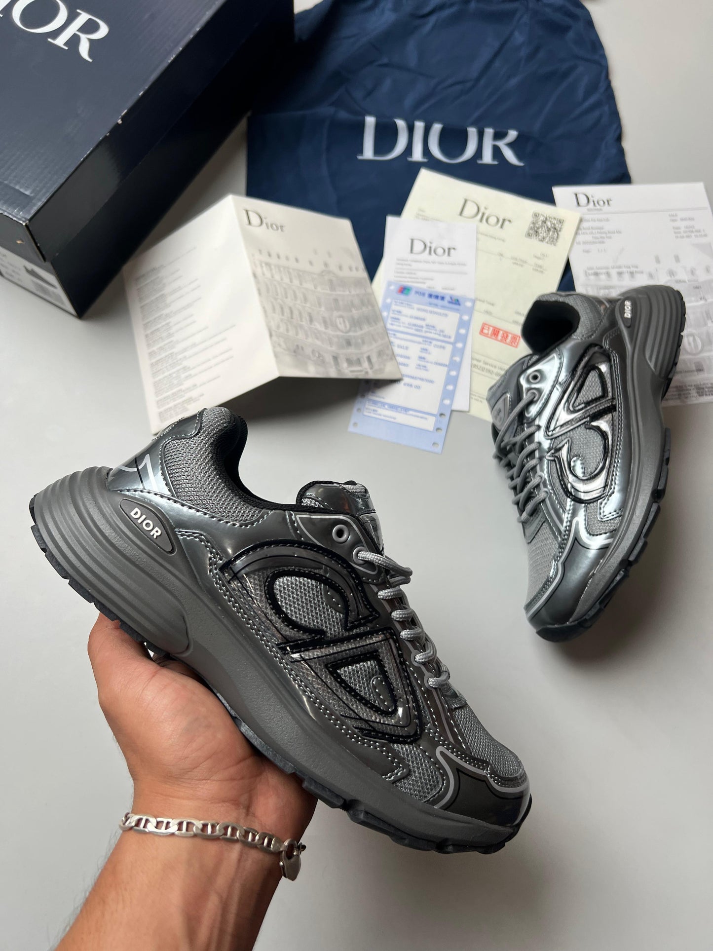 Dior B30 Metalic Grey