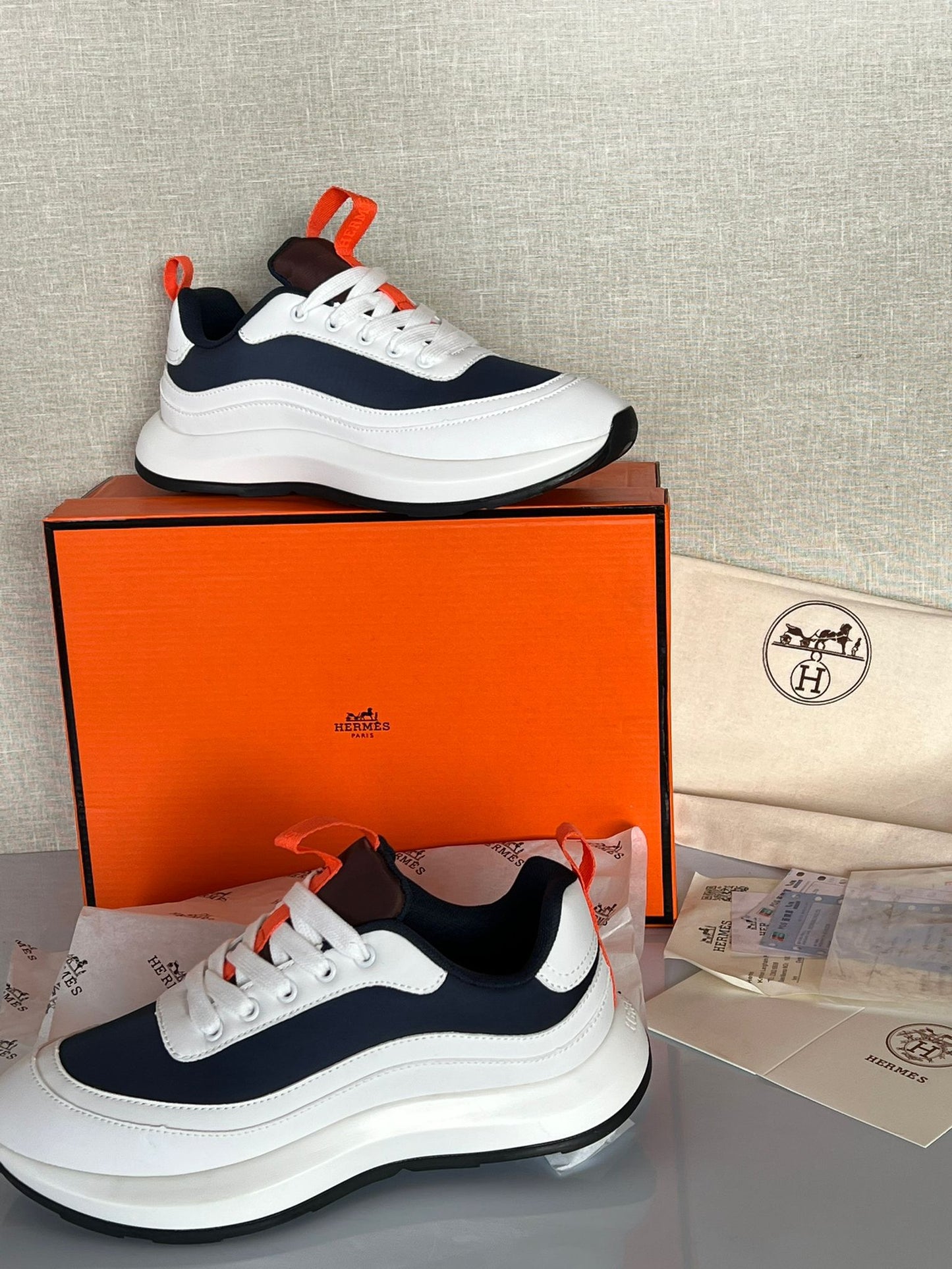 Hermes Trainer White
